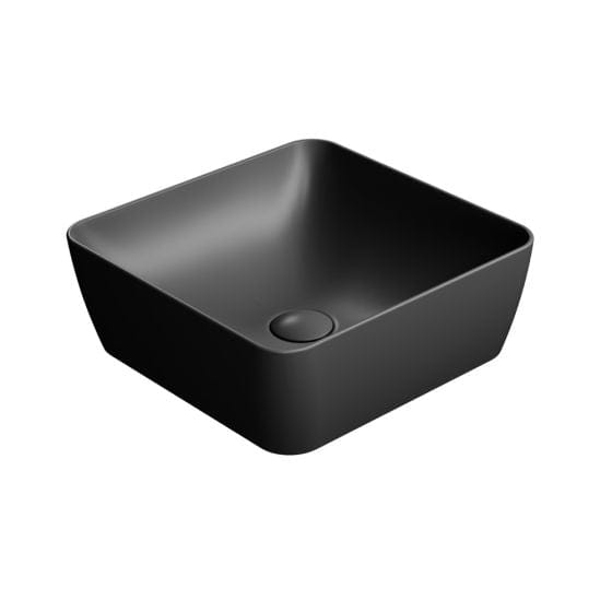 Astra Walker Basins Astra Walker Pura 380 Square Vessel Basin | Ardesia Black