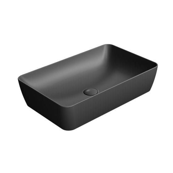 Astra Walker Basins Astra Walker Pura 600 Rectangle Vessel Basin | Ardesia Black