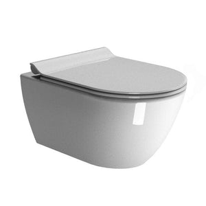 Astra Walker Toilet Astra Walker Pura Wall Mounted Swirlflush Toilet with Slim Seat | Gloss White