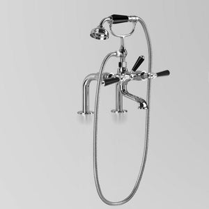 Astra Walker Bath Taps Astra Walker Olde English Hob Mounted Bath Mixer with Single Function Hand Shower