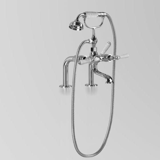 Astra Walker Bath Taps Astra Walker Olde English Hob Mounted Bath Mixer with Single Function Hand Shower