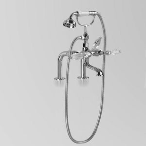 Astra Walker Bath Taps Astra Walker Olde English Hob Mounted Bath Mixer with Single Function Hand Shower