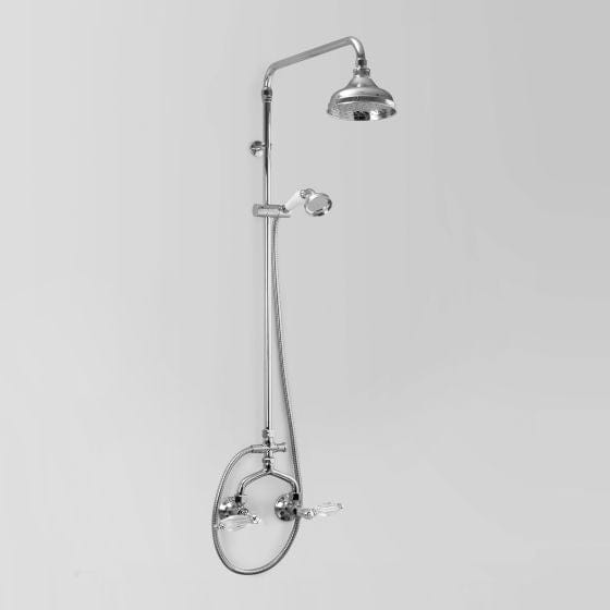 Astra Walker Showers Astra Walker Olde English Exposed Shower Set with Taps, Diverter & Single Function Hand Shower