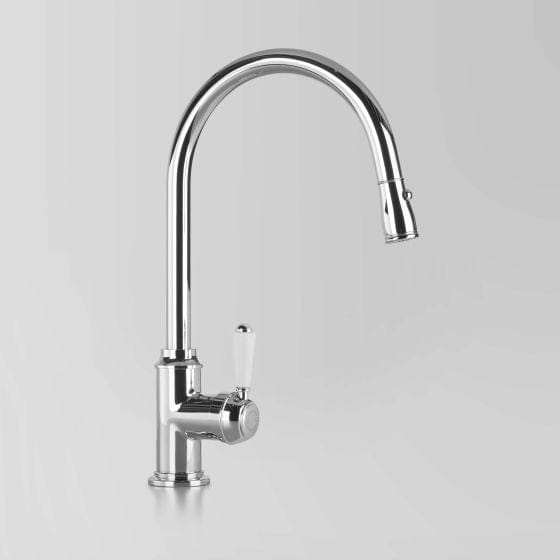 Astra Walker Kitchen Tap Astra Walker Signature Gooseneck Sink Mixer with Dual Function Pull Out Spray