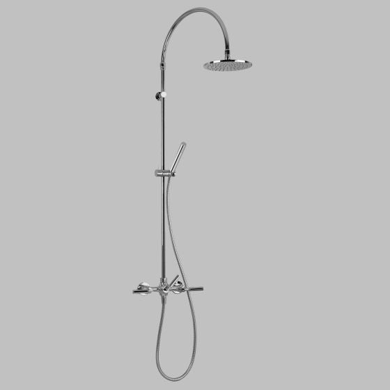 Astra Walker Shower Astra Walker Icon + Lever Exposed Shower Set with Taps, Diverter & Single Function Hand Shower