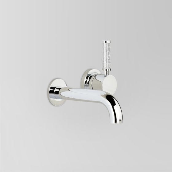 Astra Walker Basin Taps Astra Walker Knurled Icon + Lever Wall Mixer Set with 155mm Spout
