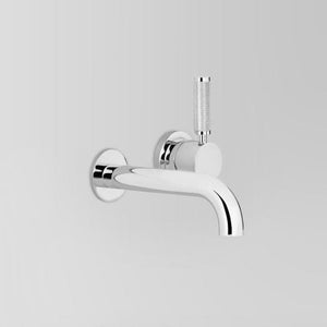 Astra Walker Basin Taps Astra Walker Knurled Icon + Lever Wall Mixer Set with 200mm Spout