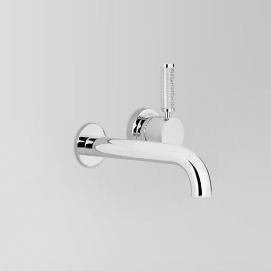 Astra Walker Basin Taps Astra Walker Knurled Icon + Lever Wall Mixer Set with 250mm Spout