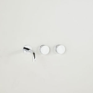 Astra Walker Basin Taps Astra Walker Assemble Wall Set Offset with 150mm Spout | Dial Handle