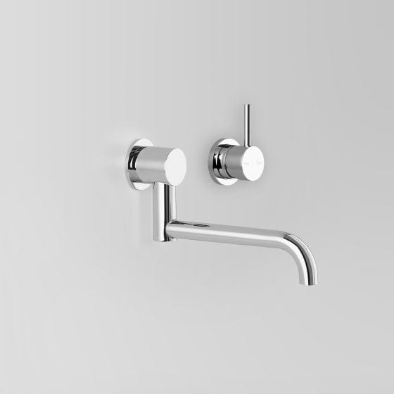 Astra Walker Basin Taps Astra Walker Icon Wall Mixer Set with 205mm Underslung Swivel Spout