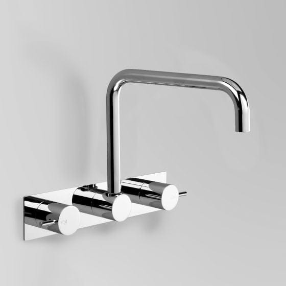 Astra Walker Basin Taps Astra Walker Icon Wall Set on Backplate