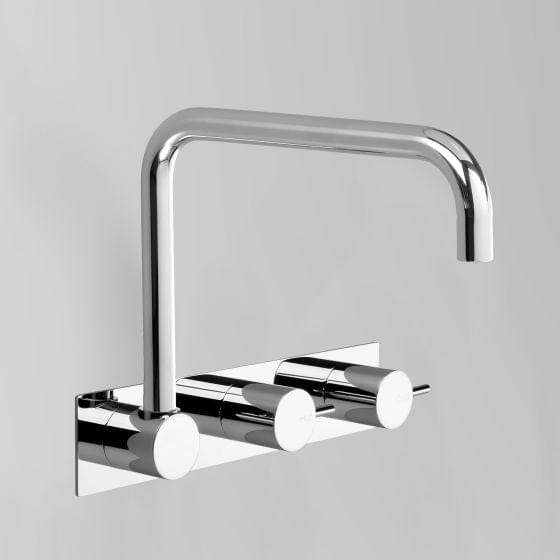 Astra Walker Basin Taps Astra Walker Icon Wall Set on Backplate Offset