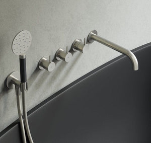 Plumbline Shower Buddy Round Wall Mount Shower Kit