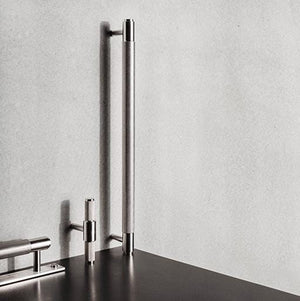 Buster + Punch Handles Buster + Punch Pull Bar Handle with Backplate | Steel