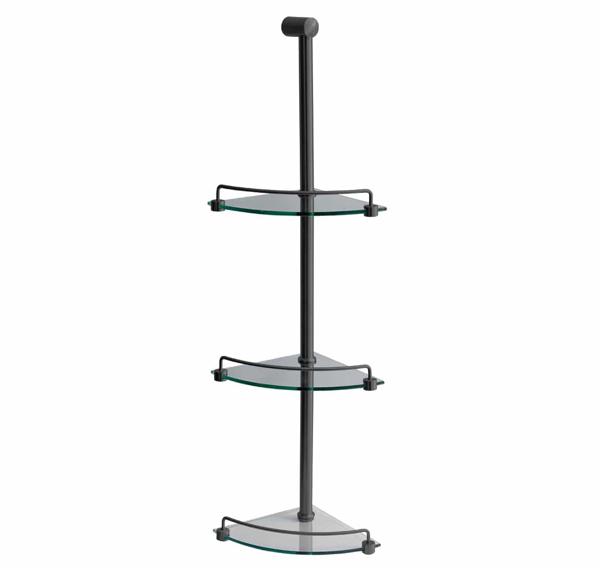 Plumbline Bathroom Accessories Progetto 3 Tier Shower Caddy | Brushed Gunmetal